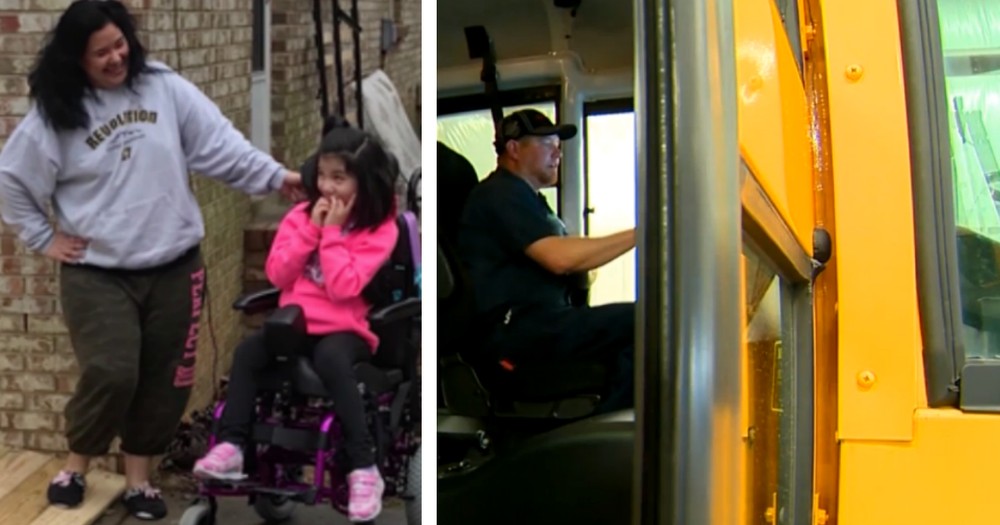 School Bus Driver Makes Good On His Promise To Disabled Student's Mom