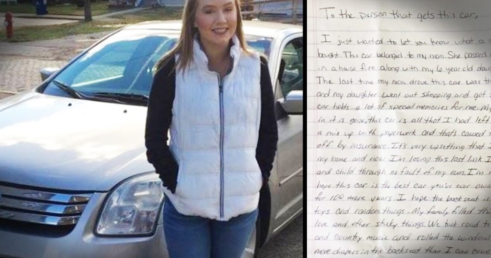 Dad Finds A Strange Note In His New Car And It's Message Is Hauntingly Beautiful