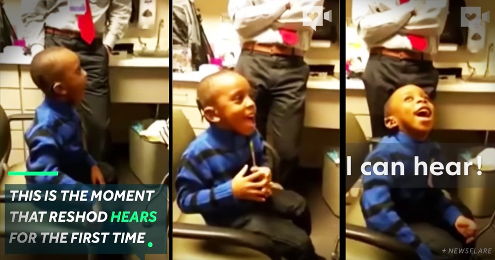 Little Boy's Reaction To Hearing For The First Time Is Adorable