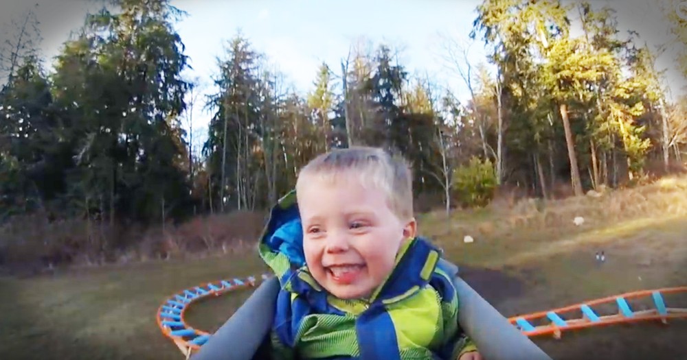Navy Pilot Built His 3-year-old Son An Epic Backyard Roller Coaster