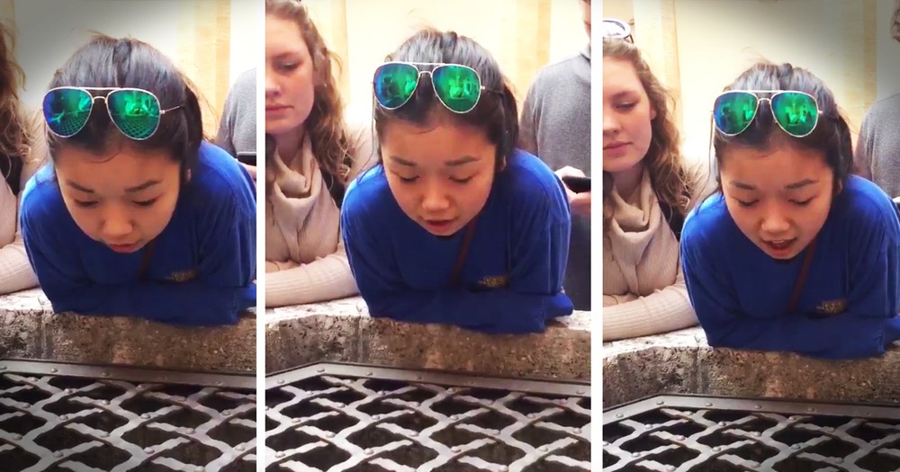 Get Ready For Chills As She Sings 'Hallelujah' Into A Well With A Crazy Echo