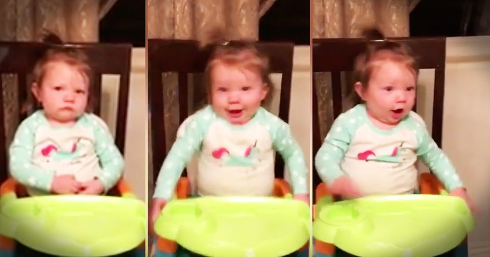 Little Girl Is All Grumpy Until Mom Turns On Her Favorite Song