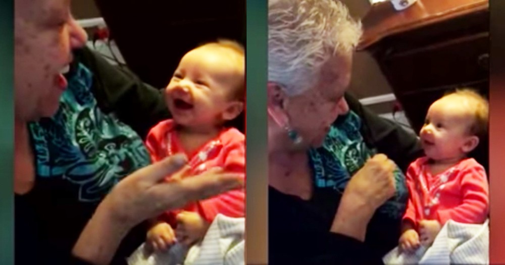 Watch This Sweet Deaf Baby Giggle And Coo As Her Grandmother Signs Her Love