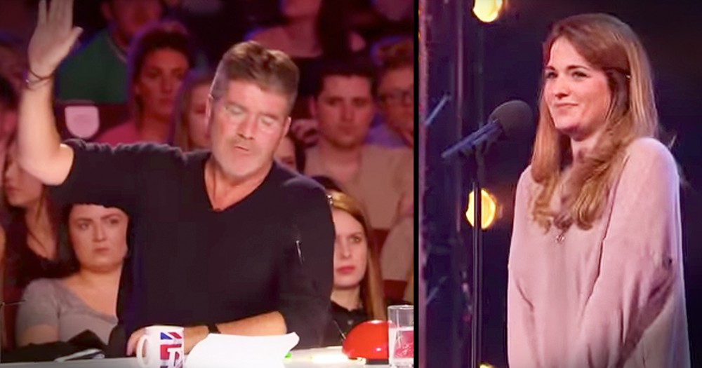 Simon Stops Nervous Mom But Then She Nails Her Audition