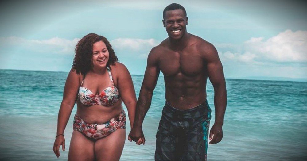 Couple's Beach Photo Attacked, Then Wife Responds To Body-Shamers