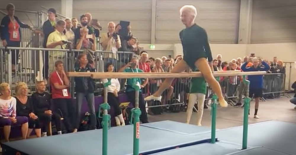 91-Year-Old Gymnast Still Competes With Crazy Routine