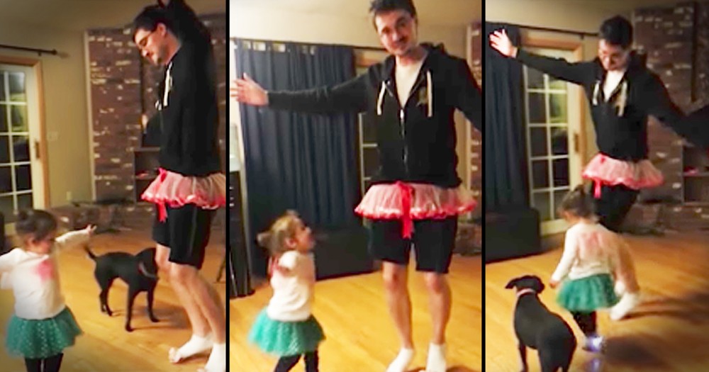 Dad Puts On A Tutu To Adorably Dance With His Baby Girl