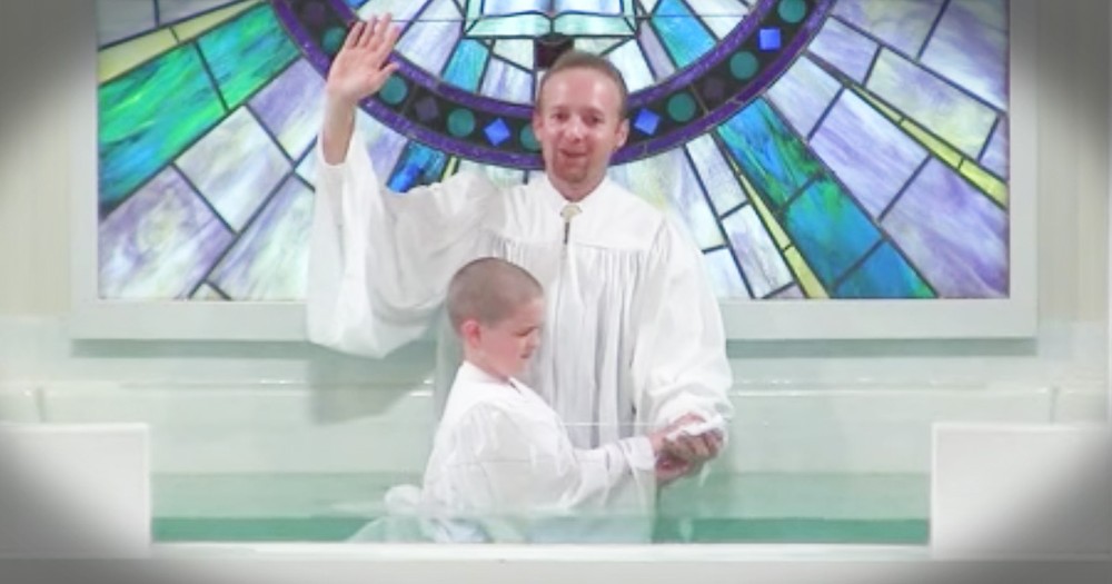 Boy's Baptism Goes Hilariously Wrong