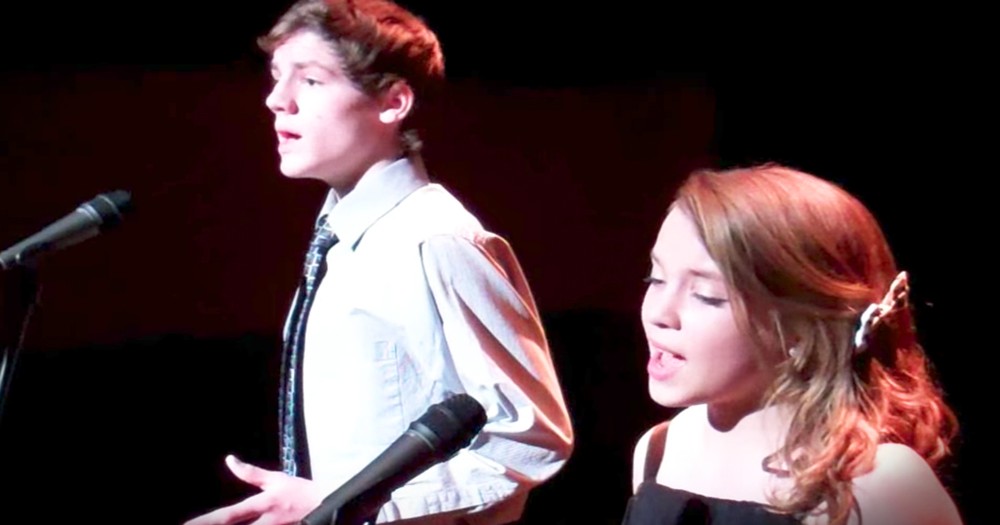 Talented Teen Duo Performs 'The Prayer'