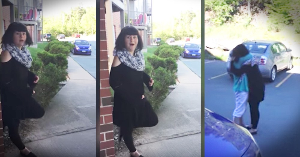 Teenager Has Sweet Reaction To A Visit From Grandma
