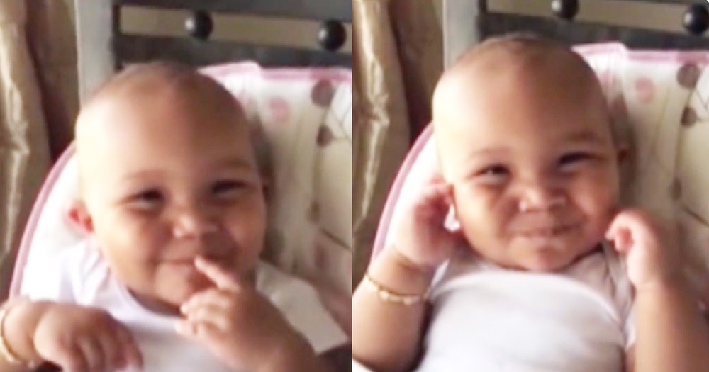 Adorable Baby Girl Laughs Like A Chipmunk