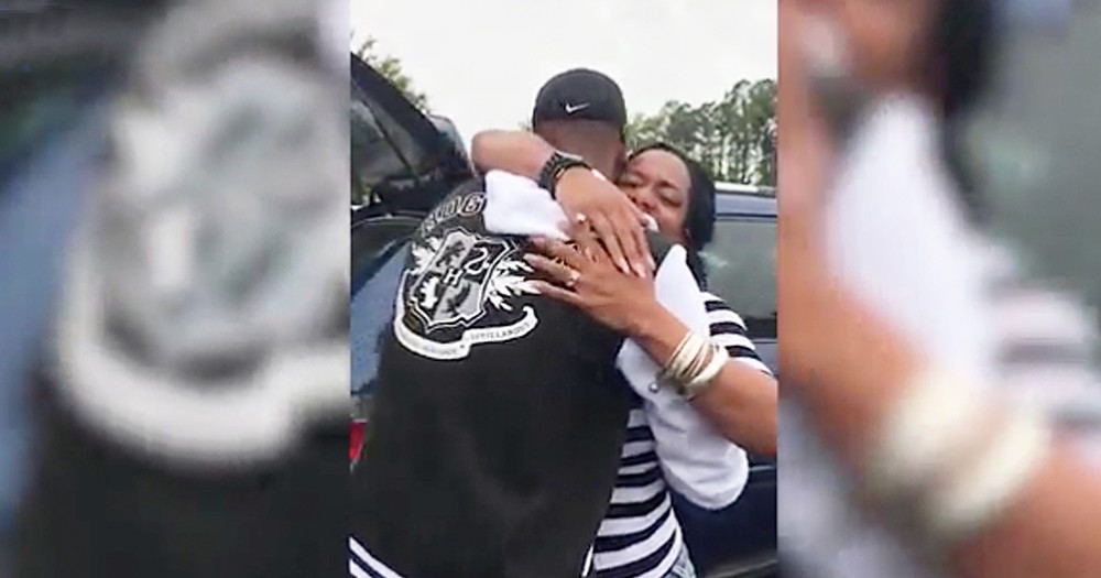 Mom Surprised By Navy Son's Epic Homecoming