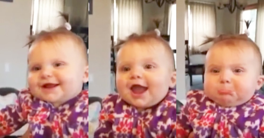 Adorable Baby's Extreme Reactions To Dad Singing Go Viral