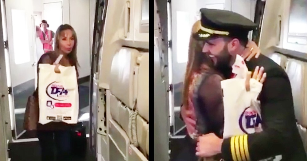 Mom's Emotional Reaction To Seeing Her Son Pilot Plane
