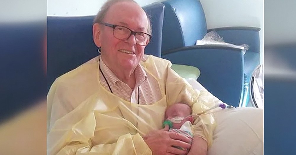 Loving 'NICU Grandpa' Comforts Babies In The Hospital