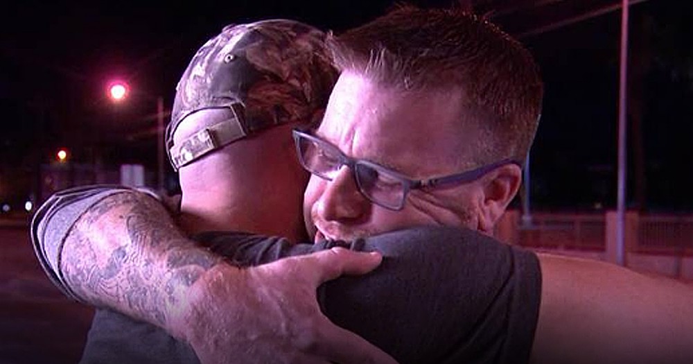 Hero's Emotional Reunion With Stranger He Saved During Vegas Shooting