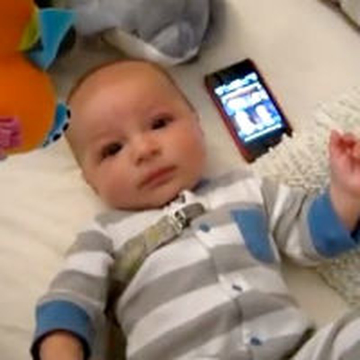 Crying Baby is Calmed by the Silliest Thing!