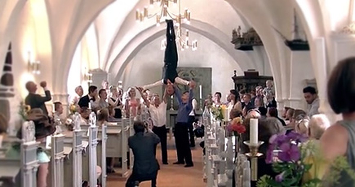 You'll FLIP Over This Incredible Wedding Entrance - the Groomsmen are