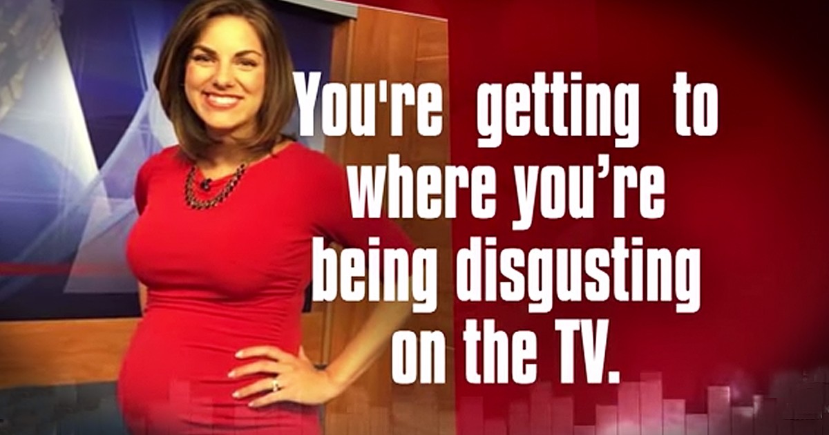 Pregnant TV Anchor Responds To Viewer Who Called Her 'Disgusting'
