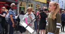12-Year-Old Belts Out The Lyrics To 'You Are The Reason' In A Street Performance Gone Viral