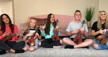 5 Siblings Make Up The Five Strings Family And Today They Are Performing 'Angels Among Us'