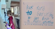 Parents Awake to Handwritten Note from Son, but It's the Home Security Footage That Melts Them