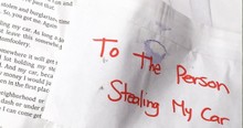 Thief Steals Car But Discovers Note Hidden in Glovebox for Him