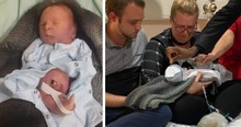 Baby Born With Mermaid Tail Lives Just Long Enough For Parents To Hold Him As He's Baptized