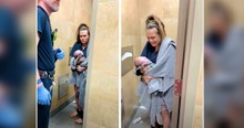 Woman Realizes She's Going To Give Birth In Gas Station Bathroom So She Starts Praying