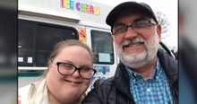 2 Kids with Down Syndrome Run Dad's Ice Cream Truck & How Community Reacts Floors Him