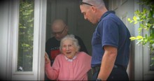 A Firefighter's Widow Turned 100 And The Department Came To Say Happy Birthday