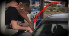 Teens At A Dutch Bros Coffee Drive-Thru Stop To Pray For A Widow