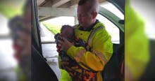Officer Saves Baby From Harvey Flooding, Then Searches For Missing Mom