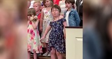 Little Girl Dancing Her Heart Out During Class Graduation Performance Goes Viral