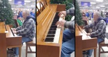 Man Surprises Everyone With Piano Performance In Goodwill