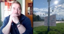 Community Rejoices Over Update From Man With Sign Standing On The Street Corner