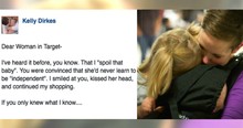 Mom's Reply For Stranger At Target Who Says She's Spoiling Her Baby