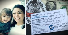 Little Girl Waves To Police Officer And Gets A Heartfelt 'Thank You' Note