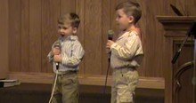'Up From The Grave He Arose' 2 Adorable Brothers Sing Classic Hymn