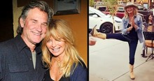 Goldie Hawn's Video Goes Viral Because of What Kurt Russel's Doing in the Background