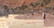 Stranger Comes Upon Lady Singing 'Amazing Grace' In A Canyon And Instantly Hits Record