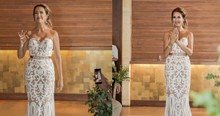 Bride Signs For Her Husband While She Walks Down The Aisle