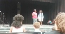 A Mom Stood By Her Daughter When She Got Stage Fright At Her School's Talent Show