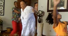 94-Year-Old Grandma Shows Of Her Fancy Moves While Dancing With Her Family
