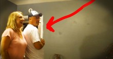 Couple Learn They Are Going To Be Grandparents And Grandpa Jumps For Joy