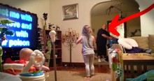 Dad Starts Katy Perry Dance Party With Kids While Mom Is Away