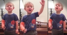 Toddler Sings 'Do You Hear The People Sing' from Les Mis