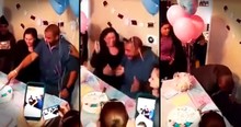 Gender Reveal Surprise Shocks Dad