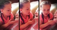 Little Girl Sings To Great Grandmother With Dementia
