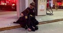 Photo Of A Police Officer Following A Car Crash Went Viral For All The Right Reasons